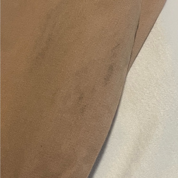 Live a Little Tan Blazer Jacket Size Large Classic Single Button Lightweight - Picture 7 of 10